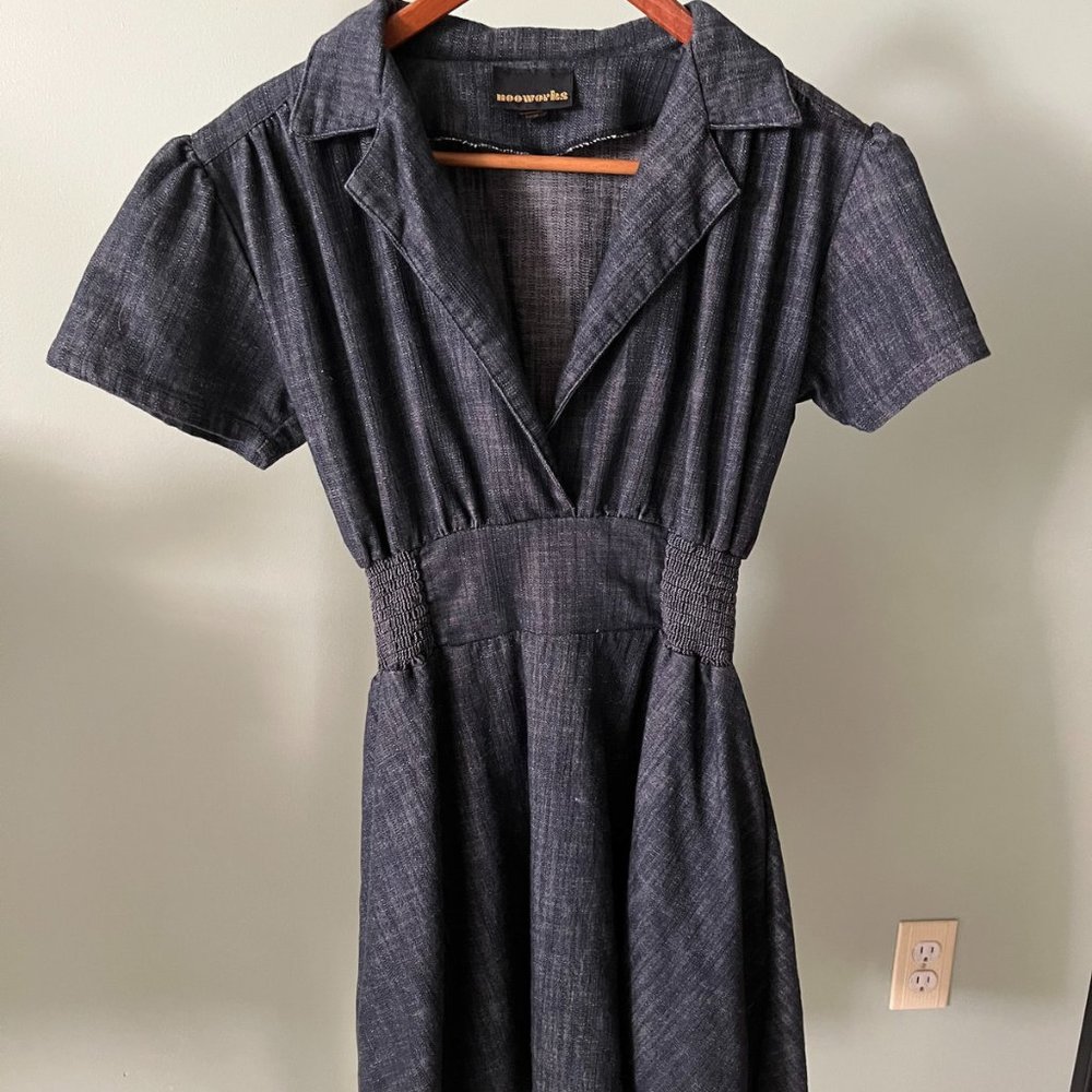 Nooworks Leah Stretch Denim Dress, Size L